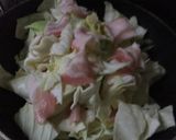 キャベツと豚肉の味噌だれかけ作り方2写真