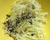 ふりかけ活躍常備菜　もやしの和風ナムル作り方3写真