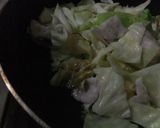 キャベツと豚肉の味噌だれかけ作り方6写真