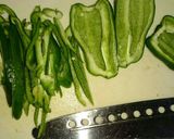 みんこんちの ピーマンと鶏むね炒め作り方1写真