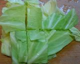 お弁当の野菜は　春キャベツのチン！♪作り方1写真