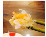 豚細切れと野菜シメジとミゾレ掛け作り方1写真