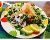 豚細切れと野菜シメジとミゾレ掛け作り方4写真