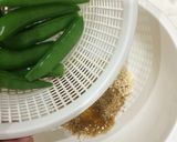 スナップえんどうの♡ごま風味和風ナムル♡作り方2写真