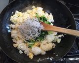 鉄分カルシウムたっぷり！小松菜シラス炒飯作り方5写真