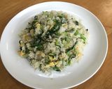 鉄分カルシウムたっぷり！小松菜シラス炒飯作り方6写真