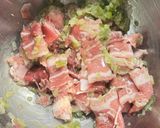 厚揚げの豚ねぎ塩チーズ焼き作り方2写真