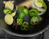 カレー風味ナスとピーマン素麺チャンプル風作り方5写真