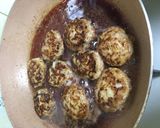 赤ワインで煮込むハンバーグ作り方3写真