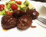 赤ワインで煮込むハンバーグ作り方4写真