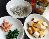 厚揚げとしらすのアヒージョ作り方1写真