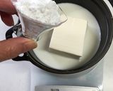 ストウブミニ（１２）で豆腐ブランマンジェ作り方4写真