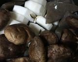 ♡大根こんにゃく椎茸の煮物作り方1写真