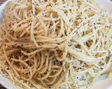 息子宛⑪「簡単大盛梅しそスパゲティ」作り方4写真