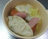 簡単餃子スープ作り方5写真