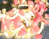 豆苗ﾄﾏﾄしめじパスタ作り方4写真