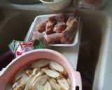 ゴボウと玉子の煮付鶏肉スペアリブの出汁で作り方1写真