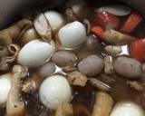 ゴボウと玉子の煮付鶏肉スペアリブの出汁で作り方2写真