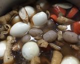 ゴボウと玉子の煮付鶏肉スペアリブの出汁で作り方2写真