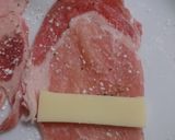みんな大好き~♪豚薄肉にチーズくるくる作り方2写真