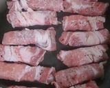 みんな大好き~♪豚薄肉にチーズくるくる作り方4写真