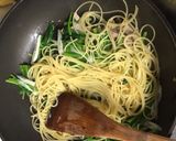 残り物焼き豚の和風パスタランチ作り方5写真