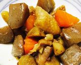 鶏モモと根菜の炒め煮作り方4写真
