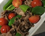 簡単！牛肉トマピー炒め♪作り方3写真