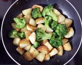 じゃがいもとブロッコリーのバター焼き作り方3写真