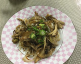 まいたけと長ねぎのオイスターソース炒め♡作り方4写真