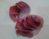 ずりと青梗菜の炒め物作り方1写真