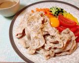 やわらかい豚しゃぶサラダ*ごまポン酢タレ作り方5写真