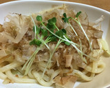 【減塩】ネギとかつお節の焼きうどん作り方4写真