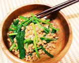 ご飯が進む！ほうれん草と納豆の梅和え作り方4写真
