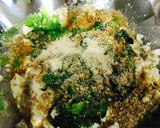 小松菜と豆腐の中華風胡麻和え作り方1写真