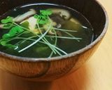 しいたけ香る☆豆腐とわかめのお吸い物作り方8写真