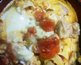 簡単！トマトＤEさわやか風味の親子丼♪作り方8写真