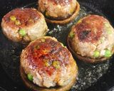 グリーンピース入り椎茸の肉詰め作り方12写真