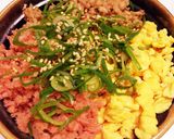 簡単！そぼろご飯de三色丼☆作り方5写真