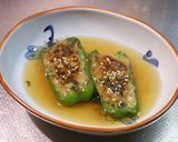 餃子の具をリメイク ピーマン肉詰め焼き作り方5写真
