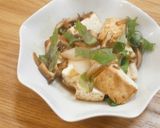 ホテルで出たしめじと焼き豆腐のポン酢炒め作り方5写真