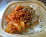 最速の納豆キムチ牛丼作り方10写真