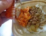 最速の納豆キムチ牛丼作り方8写真