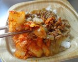 最速の納豆キムチ牛丼作り方11写真