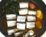 魚・サンマとワカメの梅しょうが煮♪作り方10写真