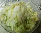 キャベツとチャーシューの中華風和物作り方1写真