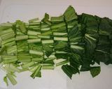 グリーンズ(小松菜のベーコン煮)作り方2写真