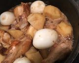 簡単☆酢しょうがで手羽元とじゃがいも煮作り方4写真
