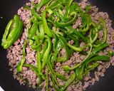 豚ひき肉＆ピーマンSimpleアジアン丼作り方2写真