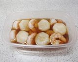 電子レンジで簡単！小かぶとえびの含め煮作り方4写真